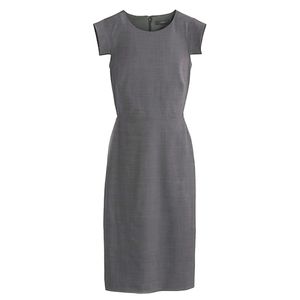 JCrew women's resume dress, gray, size 4, like new